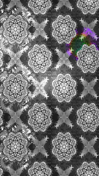 Doodle çiçekler ve dalları, otlar ve çiçekler. Elle çizilmiş. Raster resim. Güzel kumaş deseni.