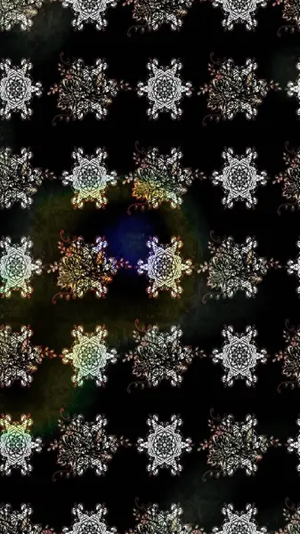 Çiçekli ipek eşarp. El çizimi çiçek unsurları olan soyut çizim raster deseni. 1950-1960 motifleri. Retro tekstil tasarım koleksiyonu. Siyah üstüne siyah..