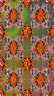 Tomurcukları papatya çiçekleri olan sevimli bir çiçek deseni. Kusursuz bir geçmişi var. Raster illüstrasyonu. Kumaş, tekstil, duvar kağıdı baskısı için. Eski usul. Miles Fleur, dandik süs.