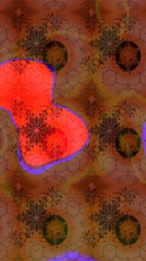 Çizim çiçek deseni duvar kağıdı, web sitesi arka planı, ambalaj kağıdı, davetiye, broşür, afiş veya web sitesi için kullanılabilir. Parlak elementlerin. El çizimi Raster illüstrasyonu.