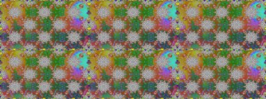 Küçük çiçekteki sevimli çiçek deseni. Kahverengi renkte çiçekler.