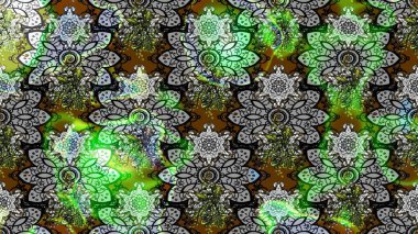 Düz Çiçek Elementleri Tasarımı. Çiçeksel fantezi tasarımı ve parlak bir arka plan çizimi. Renkli Bahar Teması çizim şablonu.