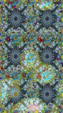 Çiçekler suluboya tarzında mavi ve nötr renklerde. Suluboya kusursuz desen. Çiçek izi.