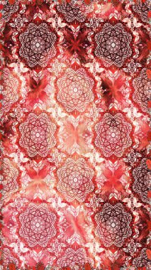 Çiçekli karalama şeklinde Raster çiçek deseni. Nazik, sevimli çiçek arkaplanı. Pembe ve nötr renkte çiçekler.