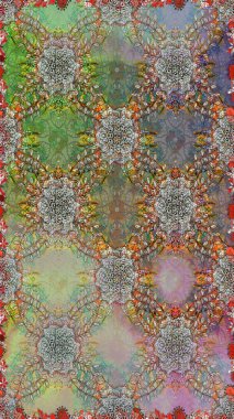 Çiçeksiz desenli arka plan, yaz çiçekleri. Gri ve nötr renkte çiçekler. Renkli Bahar Temalı Kusursuz Arkaplan. Düz Çiçek Elementleri Tasarımı.