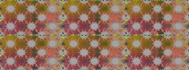 Raster illüstrasyonu. Nazik, yaz çiçekleri kahverengi ve gri renklerde. Raster çiçek desenli ve çiçekli..