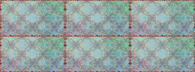 Renkli Bahar Temalı Kusursuz Arkaplan. Kusursuz bir mahsul. Raster Şirin kumaş deseni. Düz Çiçek Elementleri Tasarımı.