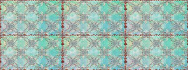 Renkli Yaz Temalı Kusursuz Arkaplan. Çiçekli kusursuz retro desen. Tarafsız ve mavi renkte çiçekler. Düz Çiçek Elementleri Tasarımı.