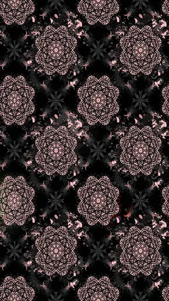 Raster illüstrasyonundaki çiçek desenli çizim. Siyah renkli çiçekler. Renkli Bahar Teması eskiz kalıbı. Düz Çiçek Elementleri Tasarımı.