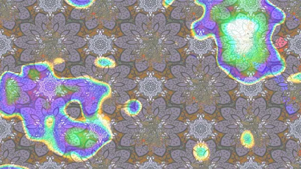 Raster illüstrasyonu. Düz Çiçek Elementleri Tasarımı. Çiçek deseni. Renkli Bahar Teması eskiz kalıbı. Chichi kumaş deseni çiz.