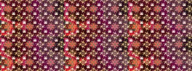 Raster illüstrasyonu. Yaprak ve çiçeklerin suluboya resimleri, kahverengi renklerdeki çizimler. Yumuşak, bahar çiçekleri kahverengi renklerde.