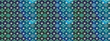 Mavi ve nötr renklerde çiçekler. Düz Çiçek Elementleri Tasarımı. Sketch Colour Spring Theme eskiz kalıbı. Sevimli çiçek raster deseni.