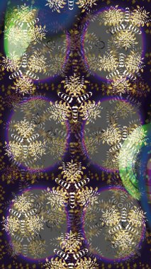 Küçük çiçekte güzel bir desen. Çiçekli bahar çiçekleri. Küçük renkli çiçekler. Moda baskıları için zarif bir şablon. Motley illüstrasyonu.