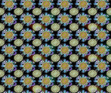 Kabile sanatı boho baskısı, klasik çiçek arkaplanı. Soyut etnik raster kusursuz desen. Arkaplan dokusu, duvar kağıdı, siyah ve nötr renklerde çiçek teması.