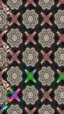 Raster illüstrasyonundaki çiçek desenli çizim. Suluboya tarzında gri renkte çiçekler.