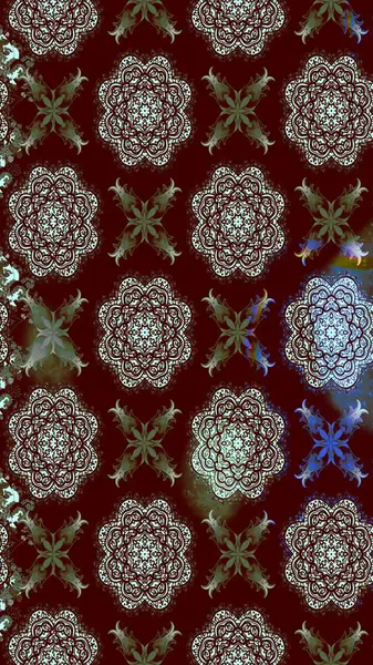 Sevimli çiçek raster deseni. Kahverengi renkli çiçekler. Renkli Bahar Teması eskiz kalıbı. Düz Çiçek Elementleri Tasarımı.