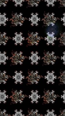 Şirin çiçek elementleri. Raster illüstrasyonu. Taslak desenli, modaya uygun kumaş deseni. Renkli Bahar Teması eskiz kalıbı. Düz Çiçek Elementleri Tasarımı.