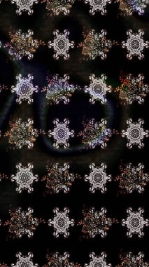 Raster illüstrasyonundaki çiçek desenli çizim. Siyah renkli çiçekler. Renkli Bahar Teması eskiz kalıbı. Düz Çiçek Elementleri Tasarımı.