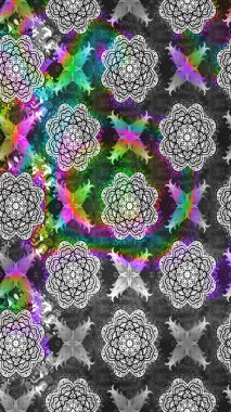 Çiçekli karalama şeklinde Raster çiçek deseni. Yumuşak, bahar çiçekli arka plan. Gri renkli çiçekler.