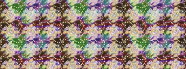 Raster güzel bir çiçek deseni çizmiş. Bahar mevsimi. Tarafsız renklerde çiçekler. Tatil havası. Nazik romantik baskı.