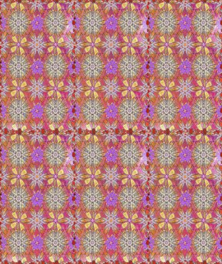 Tarafsız ve pembe renklerde çiçekler. Küçük çiçekteki sevimli çiçek deseni. Raster illüstrasyonu.