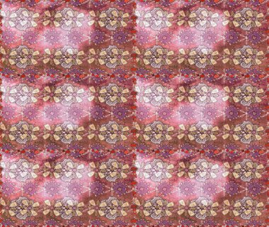 Çiçekli bahar çiçekleri. Küçük çiçekte güzel bir desen. Küçük renkli çiçekler. Moda baskıları için zarif bir şablon. Motley illüstrasyonu.