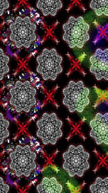 Botanik çizim kalıbı. Organik elementler. Suluboya etkisi. Raster deseni.