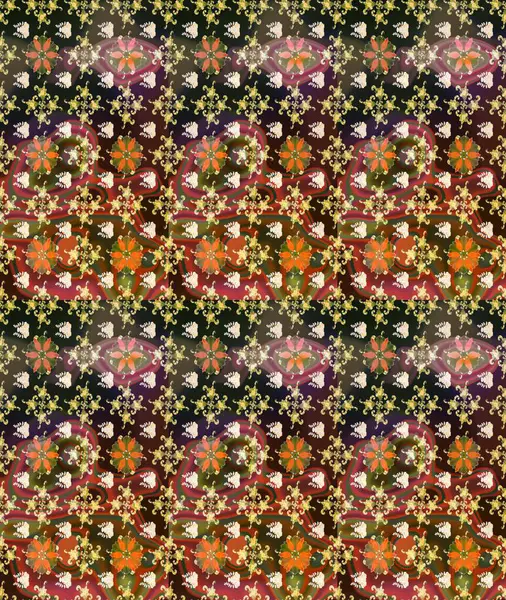 Çiçekler suluboya tarzında kahverengi renkte. Kahverengi renkte çiçekler olan çiçek deseni çiz.