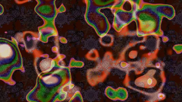 Renkli Bahar Teması eskiz kalıbı. Düz Çiçek Elementleri Tasarımı. Kahverengi renkli çiçekler. Raster illüstrasyonunda çiçek deseni çizimi.