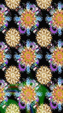 Çiçekli yumuşak bir eskiz şekli. Raster çiçekleri klasik tarzda çizilmiş. Yumuşak, bahar çiçekleri siyah renklerde. Raster illüstrasyonu.