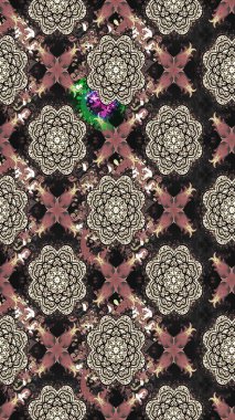 Zentangle soyut çiçekleri. Karalama çiçeği. Raster illüstrasyonu. Güzel kumaş deseni. Renkli Bahar Teması eskiz kalıbı. Düz Çiçek Elementleri Tasarımı.