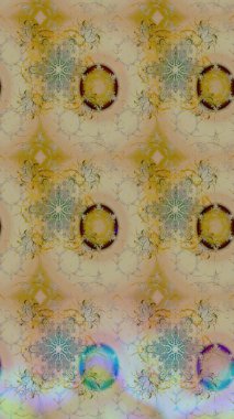 Raster düz çiçek çizim deseni. Bej renkli çiçekler. Tasarım hediye paketi, tebrik kartları, posterler ve afiş tasarımı.