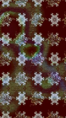 Çiçekli eskiz deseni. Suluboya çizimi. El çizimi. Kahverengi renkte çiçekler.