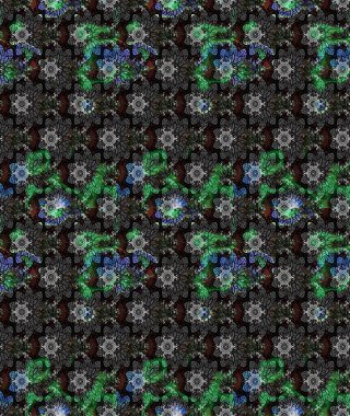 Çiçekli çiçek deseni, suluboya. Düz Çiçek Elementleri Tasarım Raster illüstrasyonu. Gri renkli çiçekler. Renkli Bahar Teması Eskiz Şablonu.