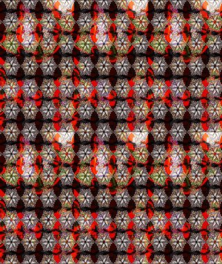 Modern stil dokusu. Çiçek desenli raster, kahverengi çizgi grafik deseni soyut raster arkaplan.