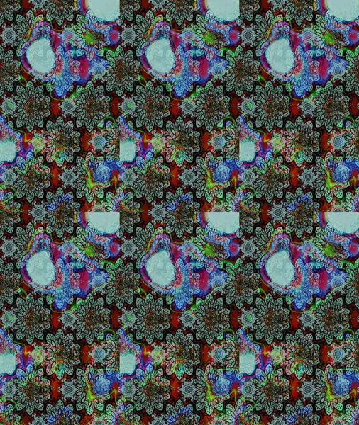 Mavi renkte çiçek desenli çizim, el yapımı papatyalar, papatyalar. Tekrar eden çiçek arkaplanı, zarif mavi çiçek duvar kağıdı.