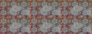 Raster Güzel kumaş deseni. Raster suluboya deseni, narin çiçekler, gri ve kahverengi çiçekler, tebrik kartı şablonu..