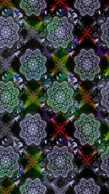 Çiçekli eskiz deseni. Suluboya çizimi. El çizimi. Siyah renkte çiçekler.