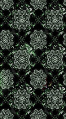 Çiçekli eskiz deseni. Suluboya çizimi. El çizimi. Siyah renkte çiçekler.