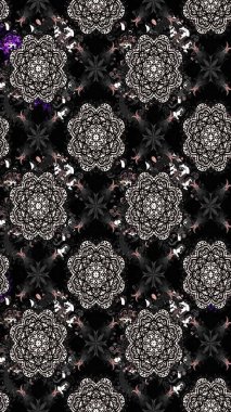 Kızılderili desenli desenli desenli şal deseni. Etnik Mandala süsü. Raster Henna dövme stili. Tekstil, tebrik kartı, boyama kitabı, telefon kılıfı baskısı için kullanılabilir.