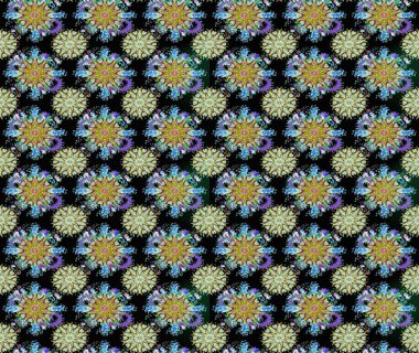 Parlak renkli çiçeklerle ve siyah ve nötr renklerde yapraklarla şaşırtıcı, pürüzsüz çiçek deseni. Halk tarzı. Modern çiçek arkaplanı. Moda baskıları için zarif bir şablon.