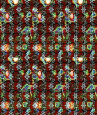 Moda baskıları için zarif bir şablon. Küçük renkli çiçekler. Küçük çiçekte güzel bir desen. Motley illüstrasyonu. Kırmızı çiçekli bahar çiçekleri.