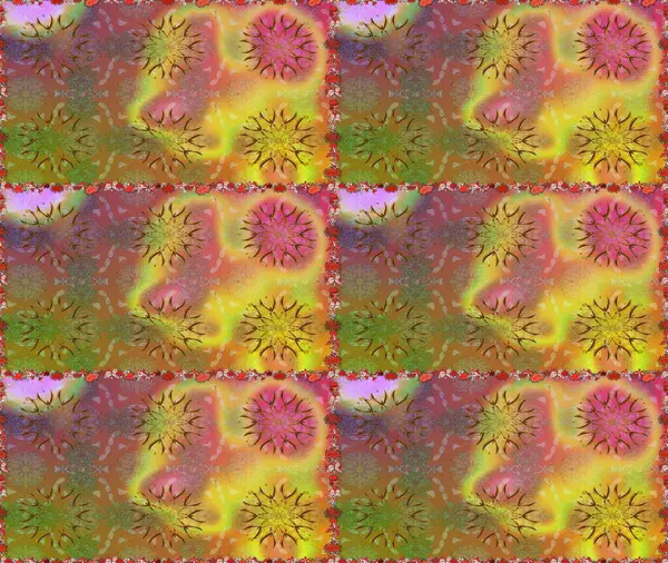 Küçük çiçekteki sevimli çiçek deseni. Kahverengi renkte çiçekler.