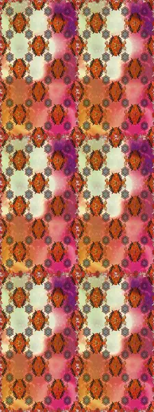 Motley illüstrasyonu. Küçük çiçekte güzel bir desen. Moda baskıları için zarif bir şablon. Küçük renkli çiçekler. Turuncu ve kahverengi çiçekli bahar çiçekleri.