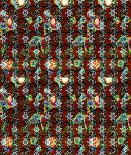 Moda baskıları için zarif bir şablon. Küçük renkli çiçekler. Küçük çiçekte güzel bir desen. Motley illüstrasyonu. Kırmızı çiçekli bahar çiçekleri.