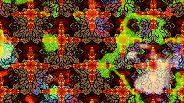 Raster Hip kumaş deseni. Eskiz Vintage Çiçek Deseni.