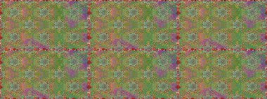 Düz Çiçek Elementleri Tasarımı. Yeşil ve nötr renklerde çiçekler. Renkli Bahar Temalı Kusursuz Arkaplan. Çiçekle kusursuz desen.