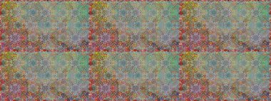 Tekstil için dikişsiz suluboya desen. Elle çizilmiş çiçek deseni (fayans). Sevimli çiçekler, desenli, gri ve nötr renklerle renksiz desen.