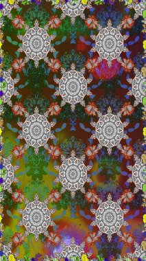 Küçük ölçekli çiçek basit şirin desende. Üretim, duvar kağıdı, baskı, hediye paketi ve scrapbooking Tekstil veya kitap için çiçek sorunsuz arka plan kapsar. Raster illüstrasyon.