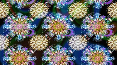 Sevimli çiçek raster deseni. Düz Çiçek Elementleri Tasarımı. Mavi ve nötr renklerde çiçekler. Kusursuz Renksiz Bahar Teması Kusursuz Arkaplan.